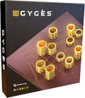 Gyges – Abstract Strategy Board Game for 2 Players | Elegant Wooden Board &amp Metal Rings for Ages 8 to Adults by Blue Orange Games