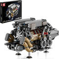 Mould King W16 Engine Kits That Runs Build Your Own Twin V8 Engine Visible Car Motor Blocks Set Physical Science Experiment Models for Teens Best STEM Toy Gifts for 14+ and Adult 10131 (952 Pcs)