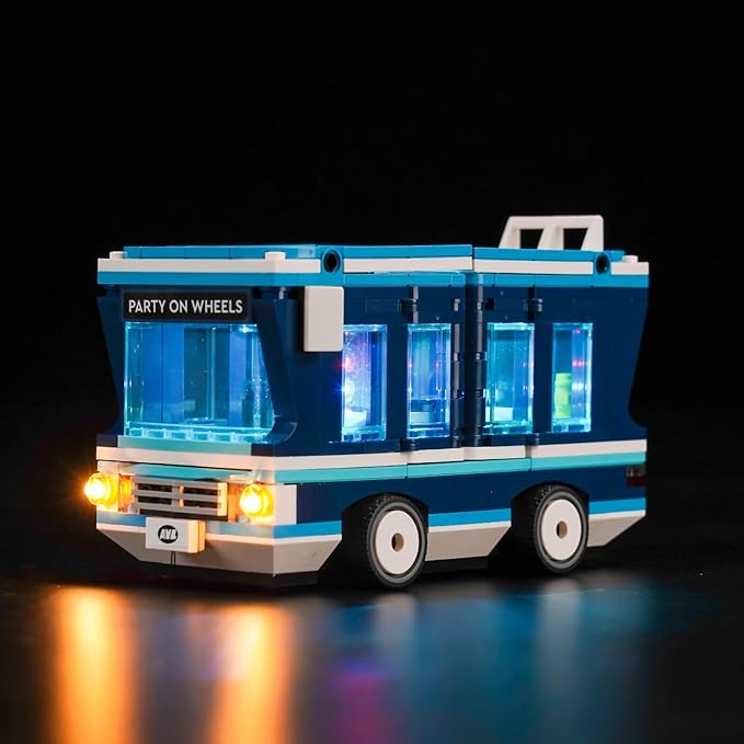 Upgraded Led Light Kit Compatible with Lego Minions' Music Party Bus Building Set Lights Decoration Compatible with Lego 75581 (Model Not Included)