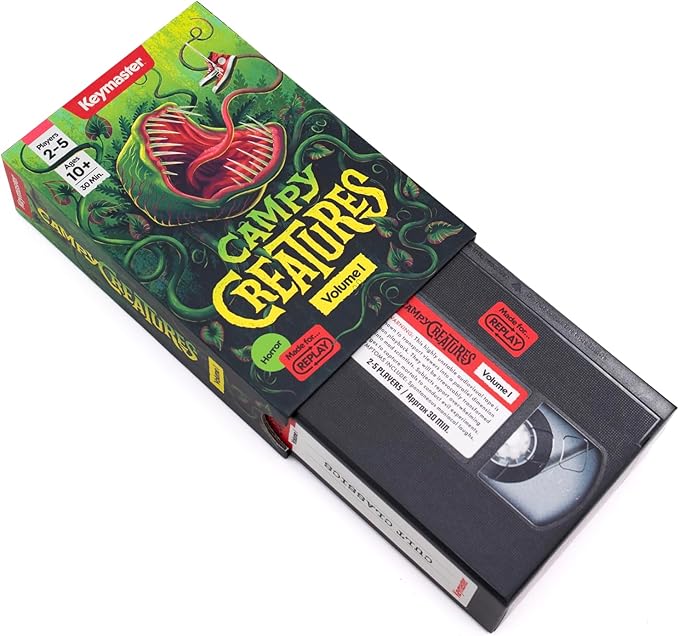 Keymaster Games Campy Creatures Vol. 1 - Hilariously Fun Trick-Taking Game! Perfect Card Game &amp Board Game for Adults &amp Families - Flip Cards to Unleash Monsters on Game Night!