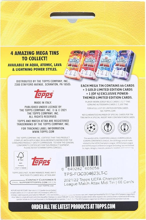 2021/22 Topps UEFA Champions League Match Attax Mega Tin | Lightning