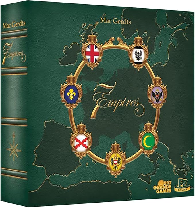 Rio Grande Games 7 Empires: Strategy Board Game 18th Century Medieval Empire Building for 2-6 Players Ages 14+