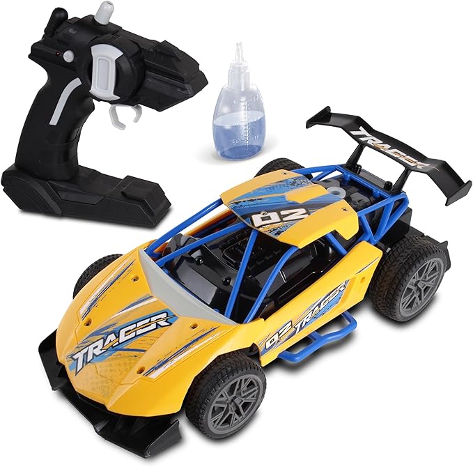 Mean Machines Rocket Racer 2.4GHz RC Rally Car (w/LED &amp Smoke Effects) Colors Will Vary