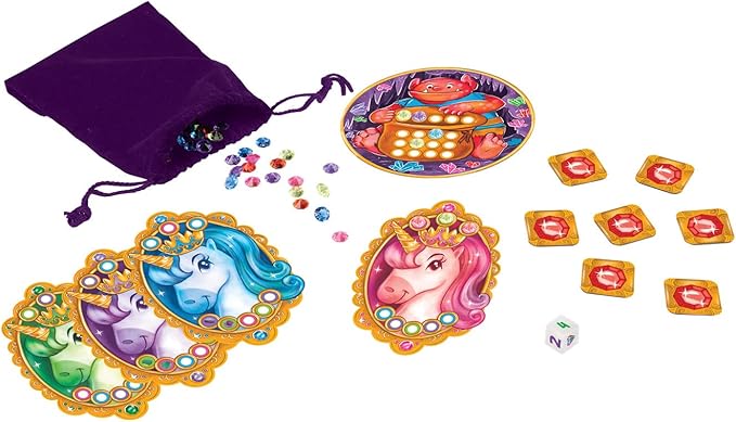 Peaceable Kingdom Share and Sparkle Unicorns Cooperative Strategy Game for Families and Kids Ages 4 &amp Up