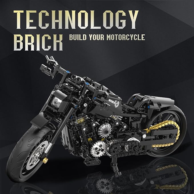 1:8 Motorcycle Building Set for Adults Building Blocks for Adults Collectible Toy for 14 15 16+ Years Old Boys Teenage Boys Gifts on Birthday(579PCS)