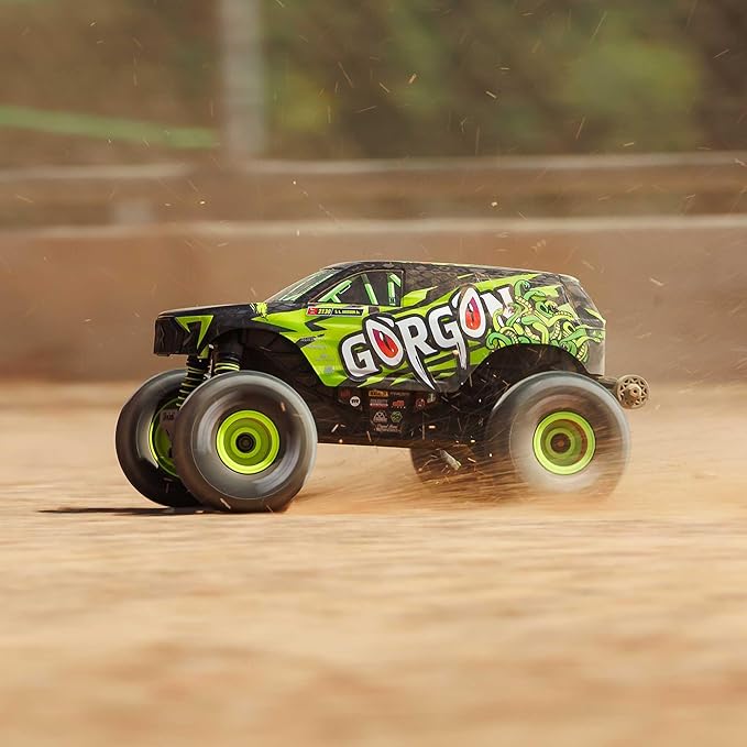 ARRMA RC Truck 1/16 Gorgon GROM 4X4 RTR Brushed Monster Truck (Battery &amp Charger Included) Yellow ARA2130T1
