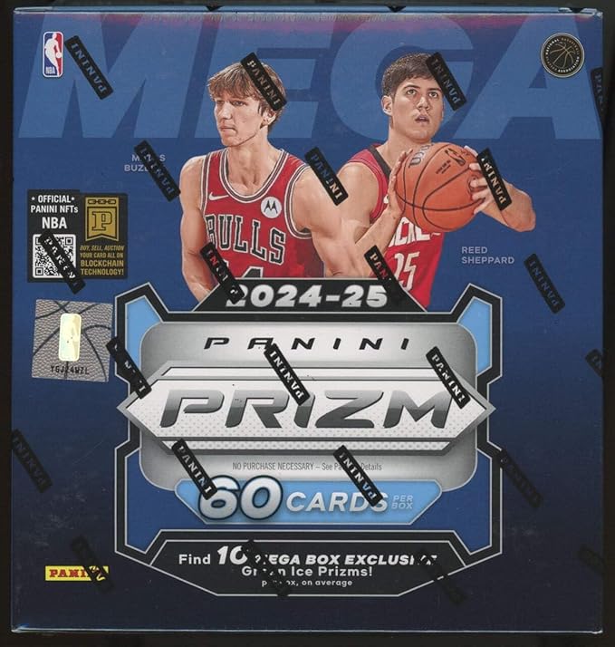 Exclusive 2024-25 Panini Prizm Basketball Mega Box: Hobby Green &amp Silver Prizms