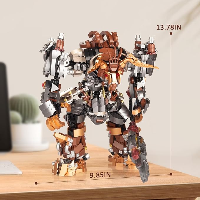 Robot Building Sets for Adults MenChina Mech Mythical Hero Bull Demon KingMecha Model Building Toy KitCollectible Display Gifts for Man Teens Ages 14+(1666PCS)