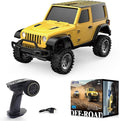 1:36 Mini RC Crawler JIABAILE 3601 4WD Off-Road RC Car with 2.4G Remote Battery &amp Lights RTR for Adults Hobby Gifts Toys (Yellow)