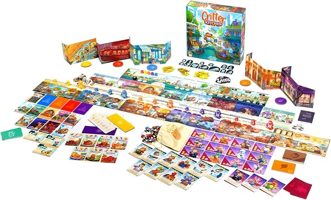 Lucky Duck Games Critter Kitchen | Strategy Game | Chefs Compete for a Restaurant Critic | 1-5 Players Ages 12+
