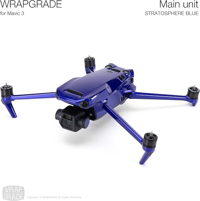 WRAPGRADE Full Skin Stickers for DJI Mavic 3 / Mavic 3 Classic (STRATOSPHERE BLUE)