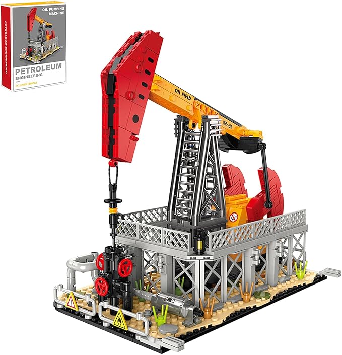 City Gas Station Building JJ9221 Set 666pcs Modular Chemical Plant Bricks Kit with Storage Tank &amp Lab Compatible with Lego City MOC Display Model for Adults &amp Kids Age 6+
