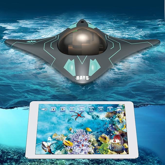 RC Boat Waterproof Mini Equipped with WiFi Camera for Real-time Shooting in Pools and Lakes Great Birthday Gift for Kids
