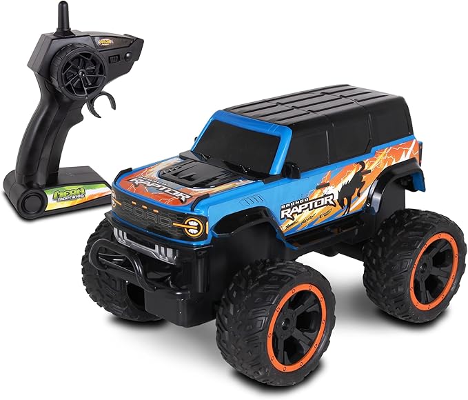 NKOK RC Ford Bronco Raptor Monster Truck Rear Wheel Drive for Drifting Mastery Bouncy and Grippy Tires