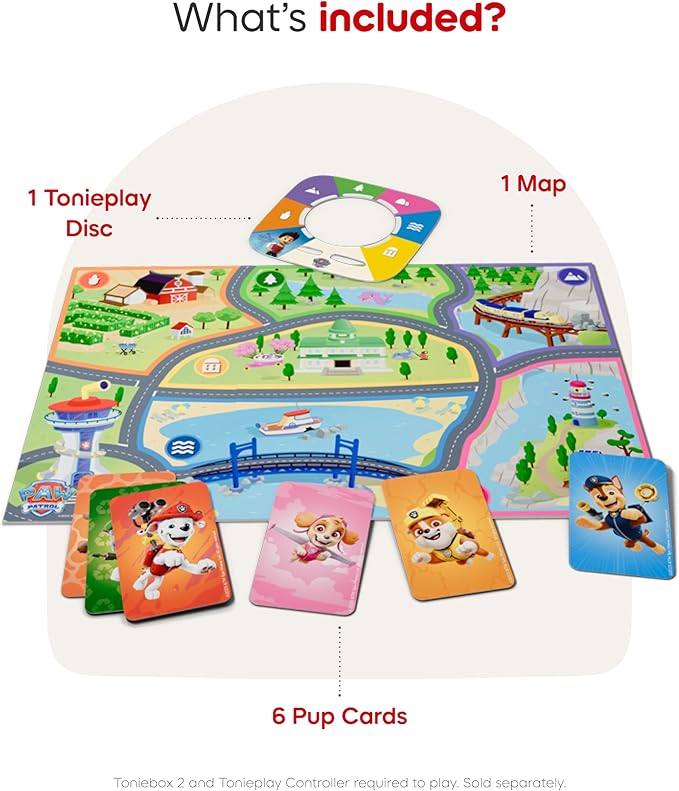 Tonies PAW Patrol: Adventure Bay Rescue Heroes Tonieplay Story Game [Requires Toniebox 2 &amp Controller]