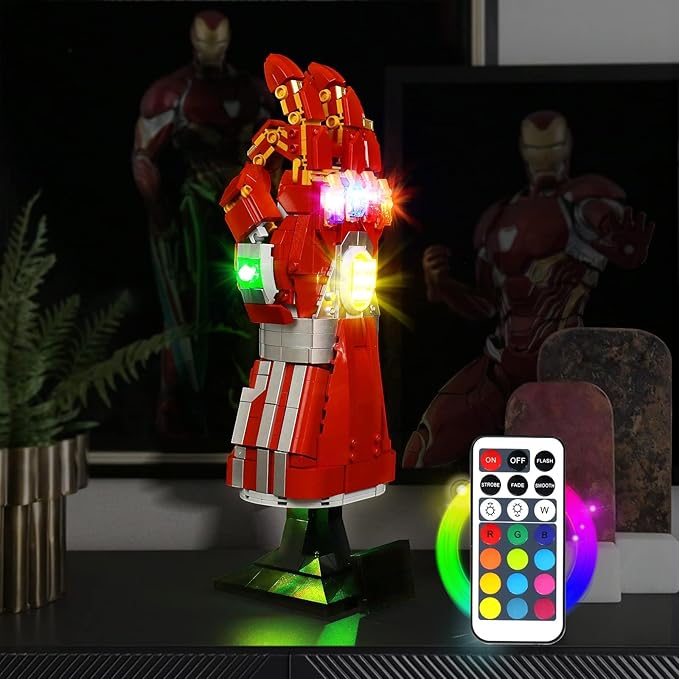 BrickBling Electric Light Multi-Color Changeable Base Shining Stones Perfect for Display Compatible with LEGO 76223