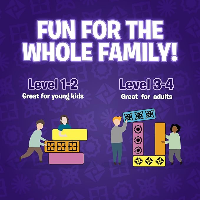 Uzzle 3.0 Board Game &amp Blockwork Bundle – Ultimate Family Fun Pack - Fast-Paced Puzzle Games for Ages 4+ - Multiple Difficulty Levels - 2 to 4 Players