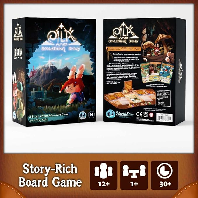 Northstar Game Studio Eila and Something Shiny Board Game | Adventure Game for Couples Families or Solo | 1+ Players 45+ Minutes Ages 12+