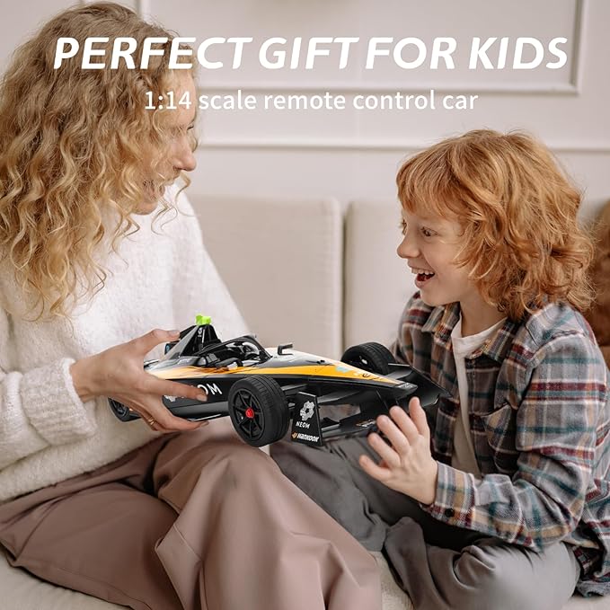 MIEBELY Remote Control Car - 1/14 Scale Authentic Licensed McLaren NEOM Formula Rc Race Car2.4GHz 3.7V 500 mAh Toys Racing Hobby Car Model Ideal Gifts for Adults Kids Boys Girls