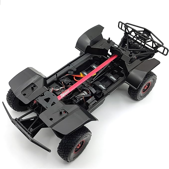 FSRC RC Truck1/7 Model TT 6S/8S Blue/Red High-Speed Off-Road Desert Truckr RC car Short-Course Truck 4WD 100km/h+(6S-RED)