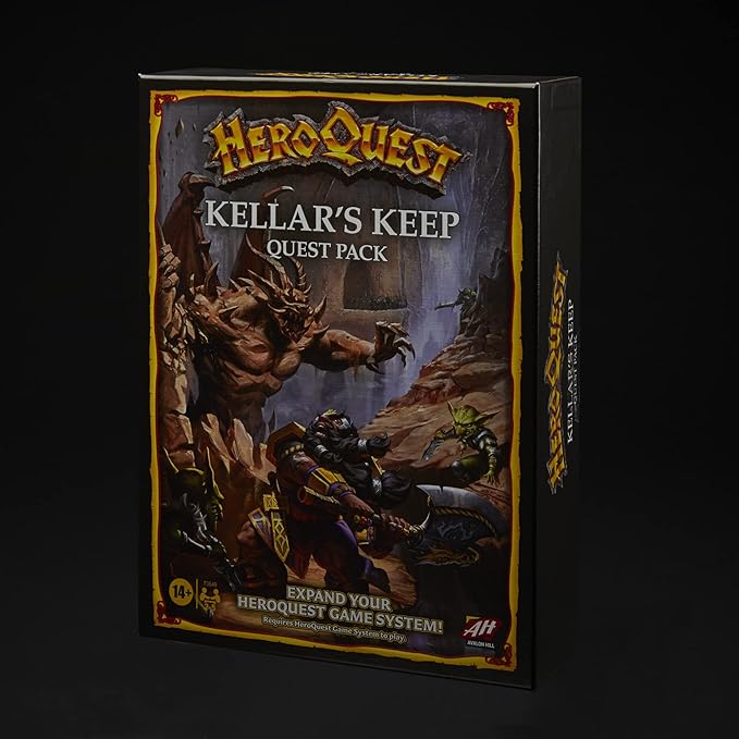 Hasbro Gaming Avalon Hill HeroQuest Kellar's Keep Expansion Dungeon Crawler Board Game for Ages 14 and Up 2-5 Players Requires HeroQuest Game System to Play