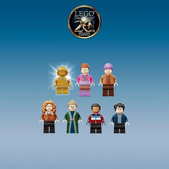 LEGO Harry Potter Hogsmeade Village Visit Building Toy 76388 20th Anniversary Harry Potter Set Birthday Gift Idea for Kids Girls Boys Age 8+ Years Old with Collectible Golden Ron Weasley Minifigure