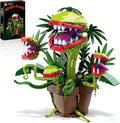 Piranha Plant Audrey 2 Building Blocks Set Little Shop of Horrors Carnivorous Flower Model with 4 Openable Mouth Toys Gifts for Kids Adults TV Movie Fans Halloween Christmas Birthday Gift（428PCS）