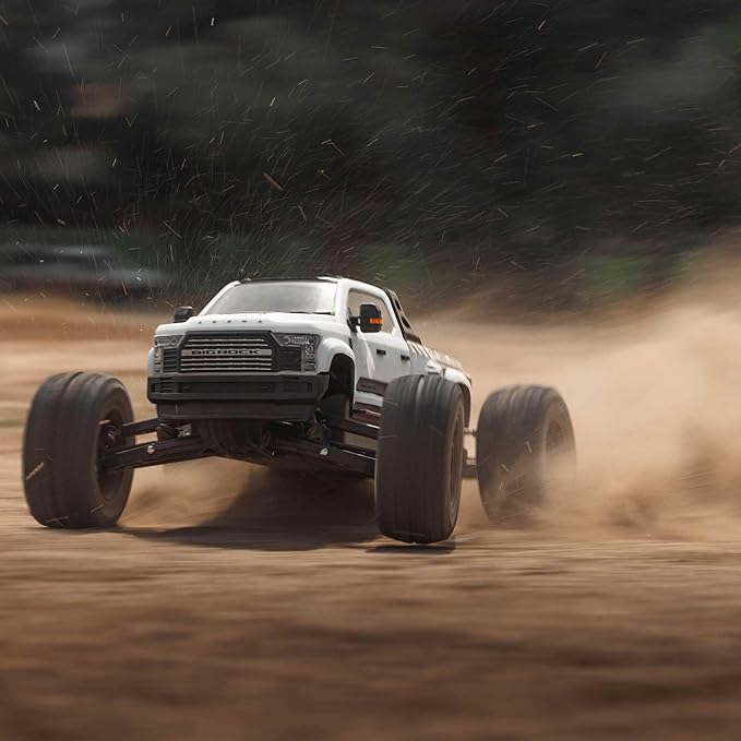 ARRMA RC Truck Big Rock 6S 4WD BLX 1/7 Monster Truck RTR (Battery and Charger Not Included) White ARA7612T3