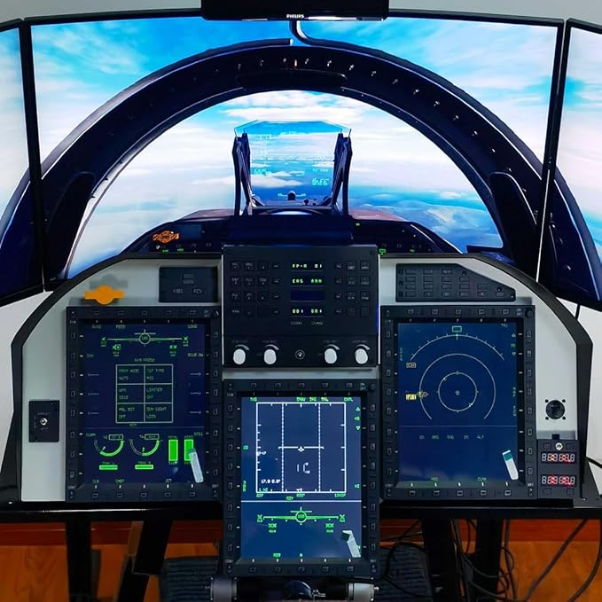 Flight Simulator Controller ACP 3-in-1 Integrated Control Panel for PC Flight Simulators Compatible with JF-17 F/A-18 F16 in DC-S