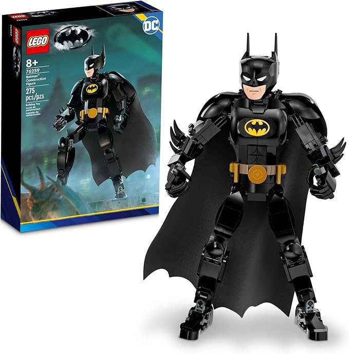 LEGO DC Batman Construction Figure 76259 Buildable DC Action Figure Fully Jointed DC Toy for Play and Display with Cape and Authentic Details from the Batman Returns Movie Batman Toy for 8 Year Olds