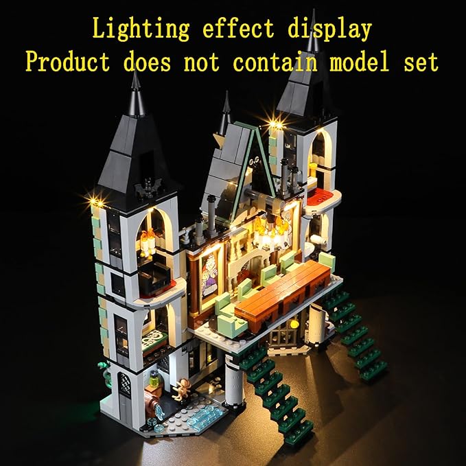 LED Light Kit Compatible with Lego Malfoy Manor Building Blocks Model - Lighting Set for 76453 (Model Set Not Included)
