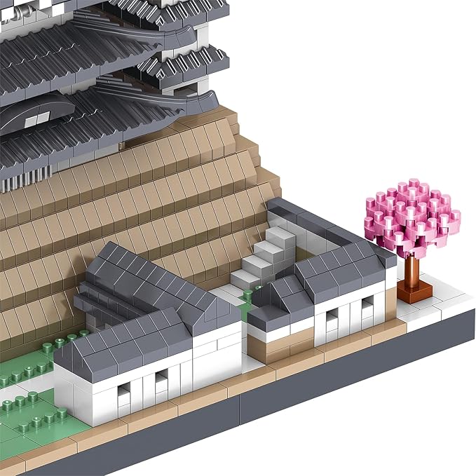 Himeji Castle Japan Micro Brick Building Set (3037 Pieces) – Landmark Model Educational Toy Gift for Kids and Adults