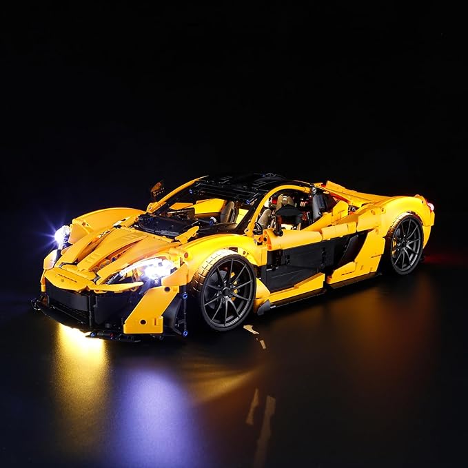LED Light Kit Compatible with Lego McLaren P1 Building Blocks Model - Lighting Set for Technic 42172 (Model Set Not Included)