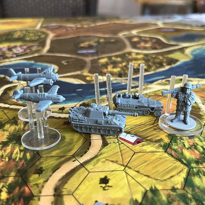 Aces &amp Armor WWII War Miniatures Strategy Board Game Ages 14+ 1-4 Players 1-2 Hours Playing Time