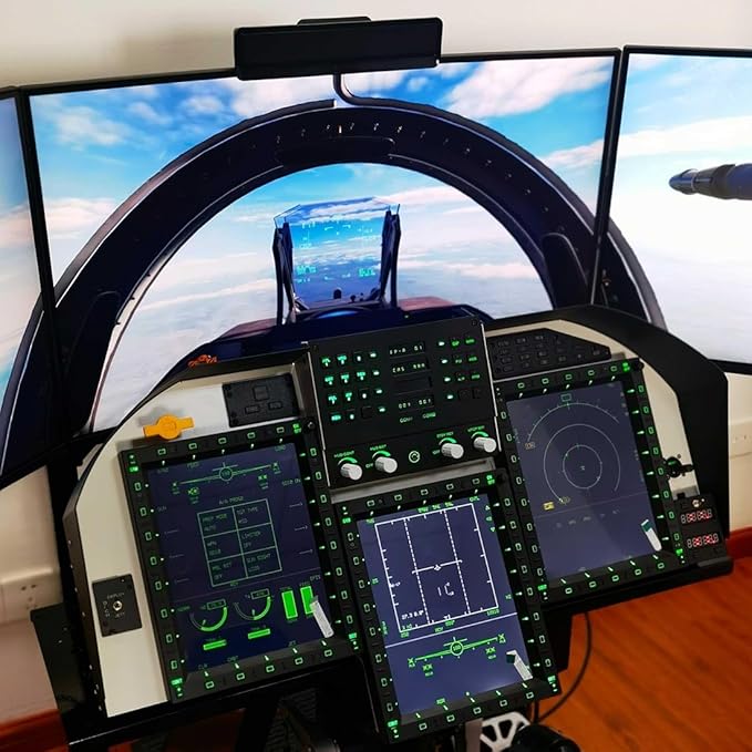 Flight Simulator Controller UFCP Up Front Control Panel for PC Flight Simulators Compatible with JF-17 F/A-18 F16 in DC-S