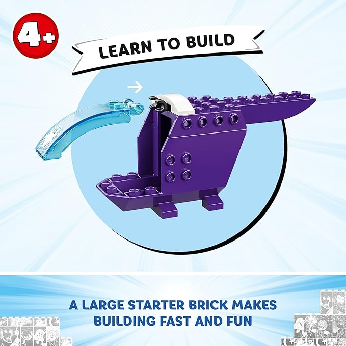 LEGO Marvel Team Spidey Web Spinner Headquarters Building Toy - Pretend Play Spidey and His Amazing Friends Toys Playset for Boys &amp Girls Ages 4+ Years - 3 Superhero Minifigures - 10794