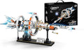 Space Station Building Set with Motor and LED Lights - 360°Rotating Space Shuttle Rocket Model Building Kits with Display Stand STEM Engineering Gift for Adults Men Kids (1583 PCS)