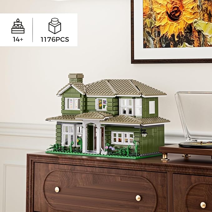 Modern House Building Set Warm Family Comedy TV Sitcoms The Dunphy's House Building Set Compatible with Lego Gifts for Fans and Adults and Girls Aged 14+ (1176 PCS)