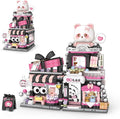 Street View Gift Shop Mini Building Blocks MOC Creative Building Toys Cute Panda Animals Building Set for Girls 6-12 Simulation Architecture Construction Toy Gift Idea for Kids Adults (938 PCS)