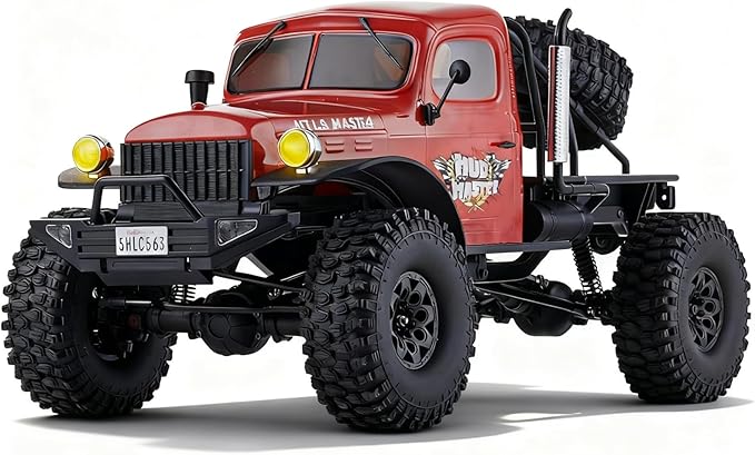 BEEZRC RocHobby 1/10 Scale Atlas 4WD 2.4GHz RC Crawler RC Rock Truck Off Road Hobby Grade Remote Control Car for Adults with Transmitter Need to Complete with Battery (Orange)