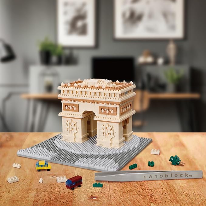 nanoblock - World Famous - Arc De Triomphe L'étoile Deluxe Edition Advanced Hobby Series Building Kit