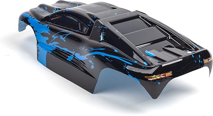 SummitLink Custom Body Muddy Blue Over Black Style Compatible for E-Revo 1/10 Scale RC Car or Truck (Truck not Included) ER-BB-01