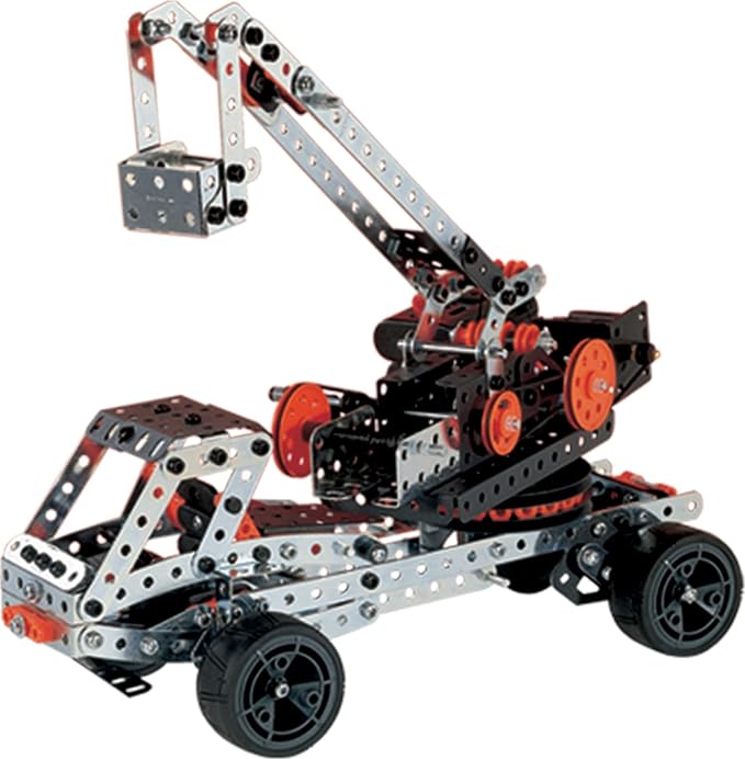 MECCANO Super Construction 25-in-1 Motorized Building Set STEAM Education Toy 638 Parts for Ages 10+