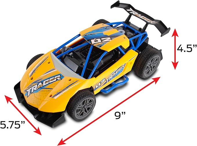Mean Machines Rocket Racer 2.4GHz RC Rally Car (w/LED &amp Smoke Effects) Colors Will Vary