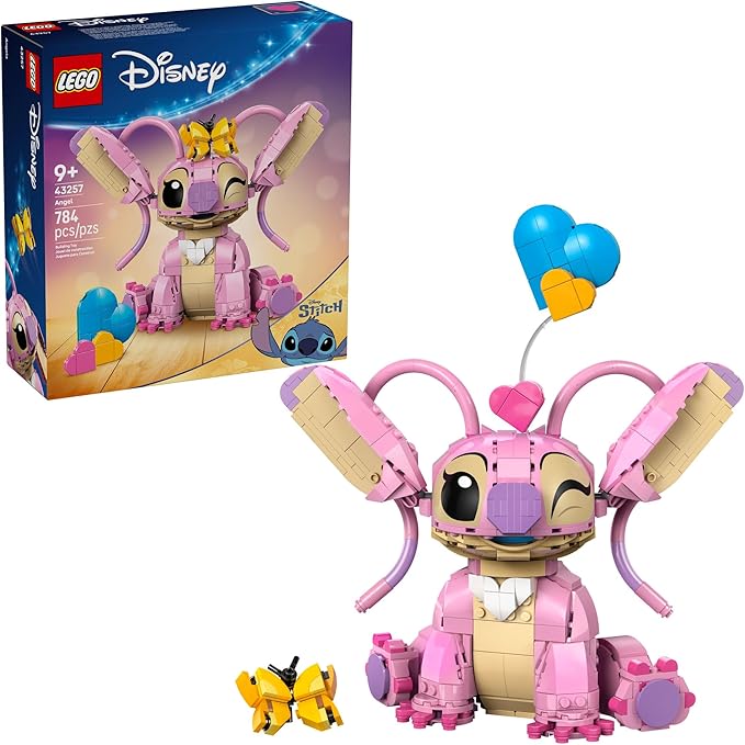LEGO Disney Angel Lilo &amp Stitch Kids Toy - Room Decor and Building Set for Girls and Boys Ages 9+ - Birthday Gift Idea for Young Fans Who Love Stitch Stuff and Learning Toys - 43257
