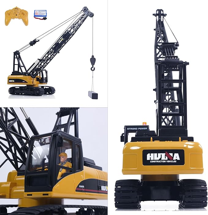 TOUCAN RC HOBBY HUINA 572 15CH RC 1/14 Construction Crane Truck Tower Excavator Model Car Toy