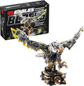 1168-PCS Mechanical Eagle Building Block Set with LED Light Movable Linkage Gears Display Stand - Animals Building Blocks Toy for Adults Teens Kids Age 12+