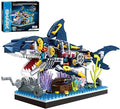 Shark Building Block Set Ocean Building Set Cool Mechanical Rotatable Shark Toys Birthday Creative Ideas Gifts for Adults (499 Pcs)
