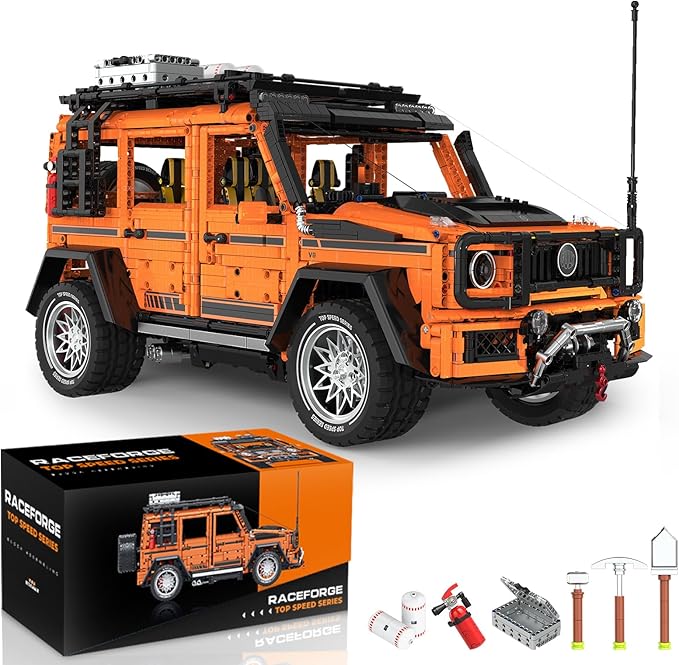 Off-Road Car Building Set4X4 Travel car Set with Adventure Tools and Accessories Classic Car Model Kit Fun Gift Idea for Adults Ages 18+ - Gifts for Men &amp Women(3914PCS)