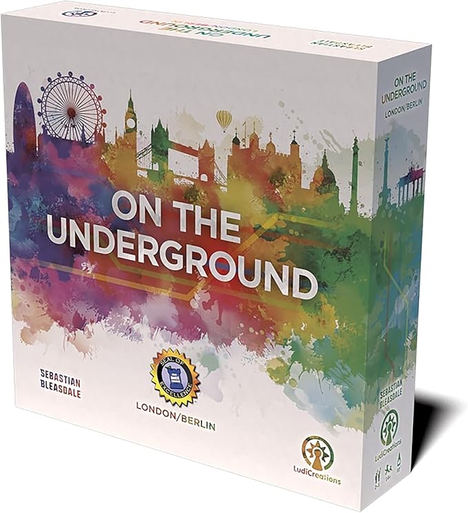 On The Underground: London/Berlin Deluxe Edition - Train Route Building Strategy Board Game 2 City Maps Age 14+ 2-5 Players 60 Min